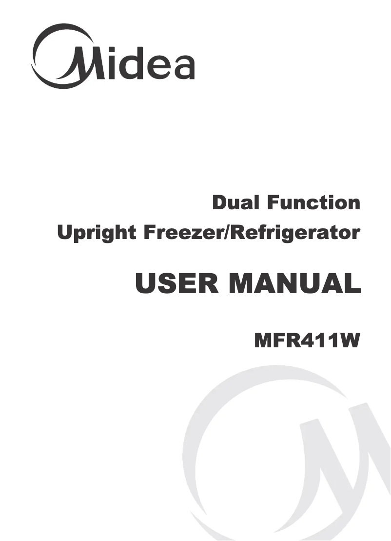 First page image of the manual for MFR411W