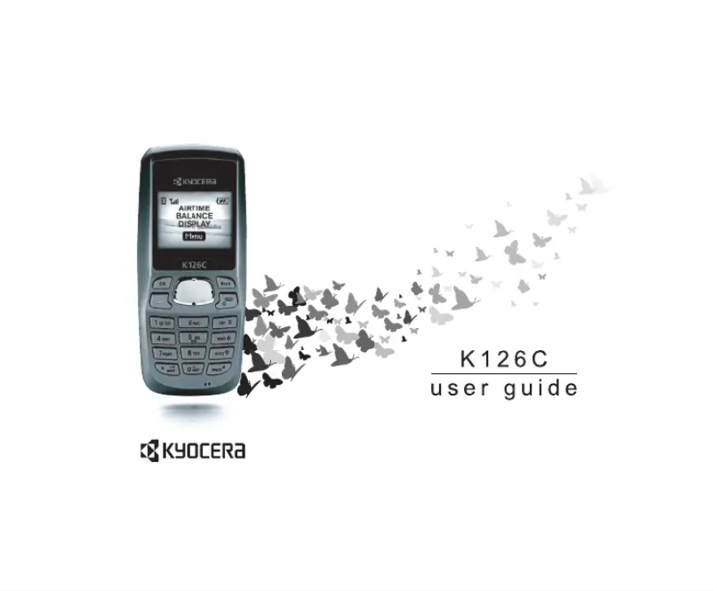 Page 1 of the manual User Manual Kyocera K126C