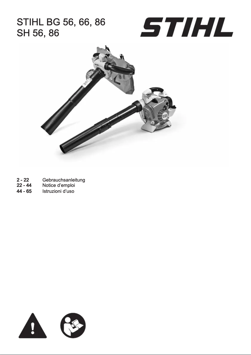 Page 1 of the manual User Manual Stihl BG 66