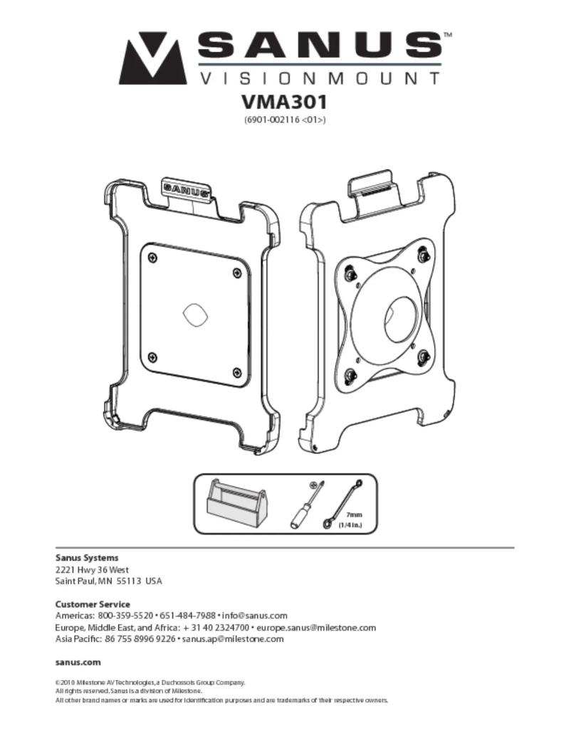 Page 1 of the manual User Manual Sanus VMA301