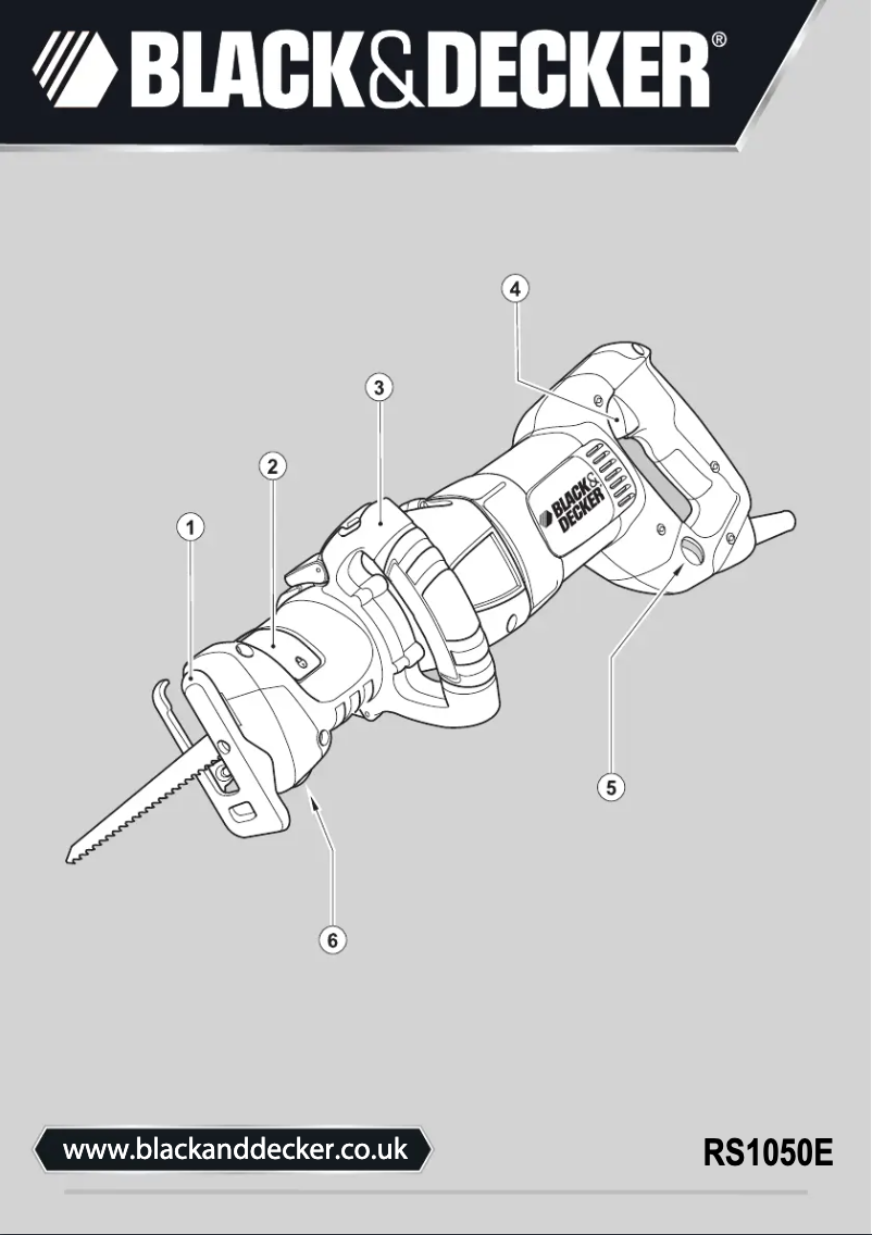 First page image of the manual for RS1050E