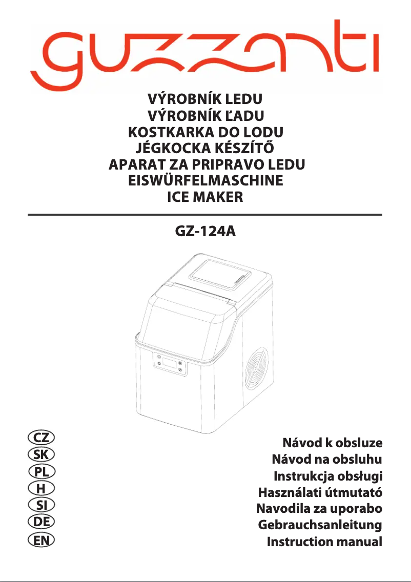 Image de la première page du manuel de l'appareil GZ 124A