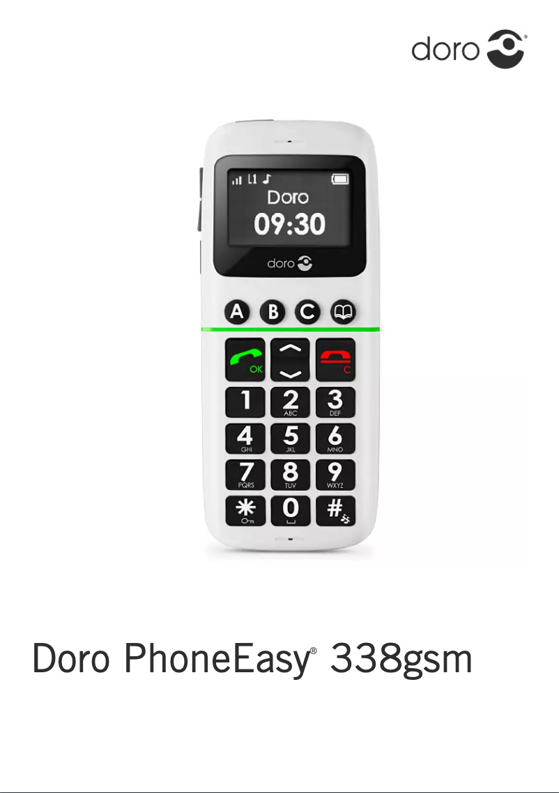 First page image of the manual for PhoneEasy 338