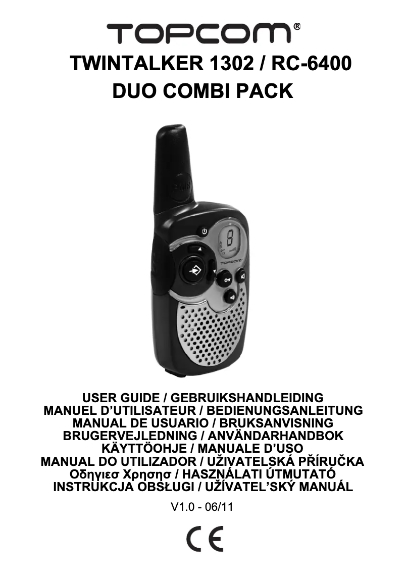 First page image of the manual for RC-6400