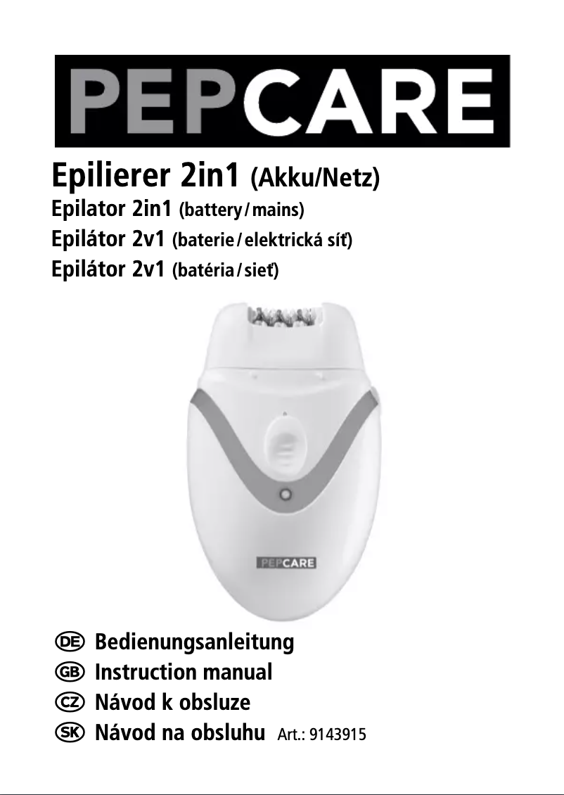 First page image of the manual for 9143915