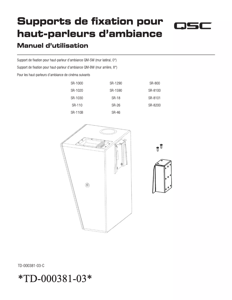 First page image of the manual for SR-8200