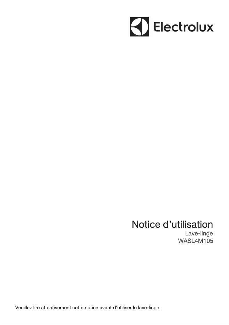 First page image of the manual for WASL4M105