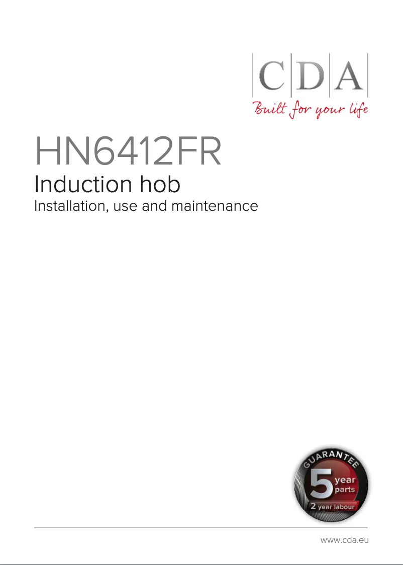 Page 1 of the manual User Manual CDA HN6412FR