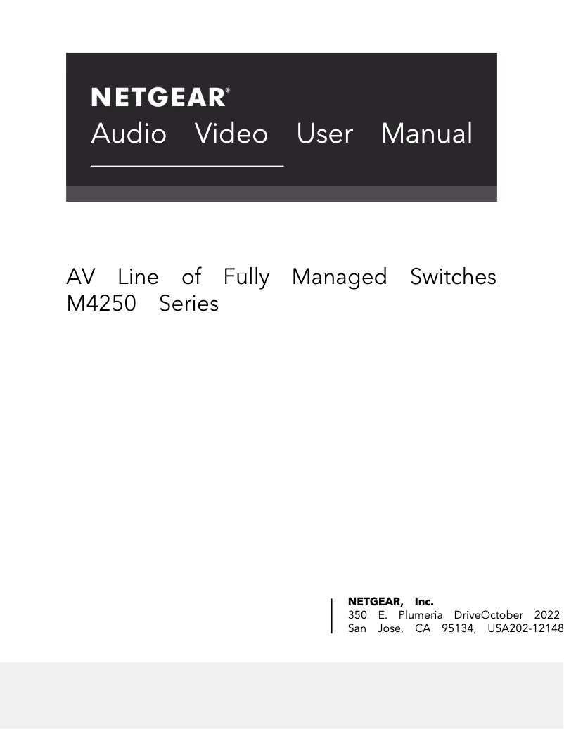 Page 1 of the manual User Manual Netgear XSM4216F