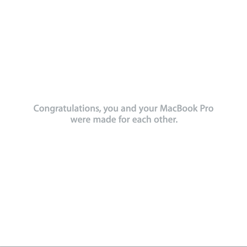 Page 1 of the manual User Manual Apple MacBook Pro 15,4" MD103N/A