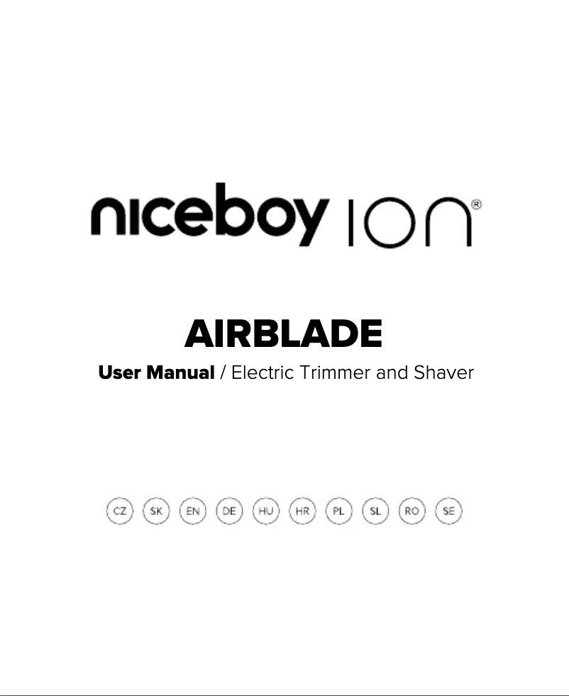 Page 1 of the manual User Manual Niceboy ION AirBlade