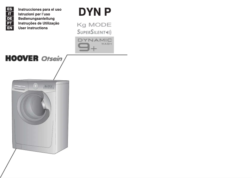First page image of the manual for DYN 10166PG8