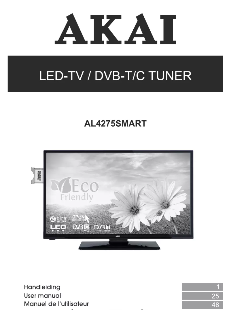 First page image of the manual for AL4275SMART