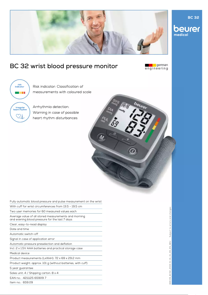 First page image of the manual for BC 32