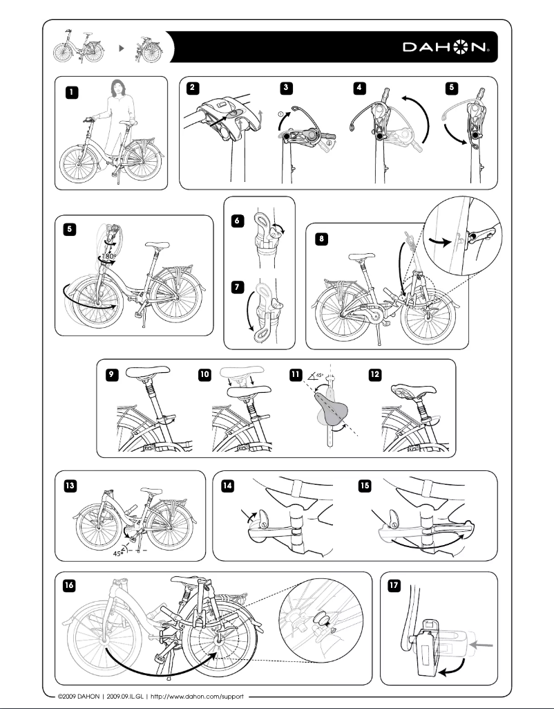 Page 1 of the manual User Manual Dahon Glide