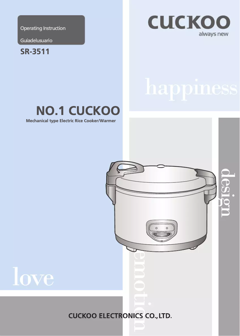 First page image of the manual for CR-3511