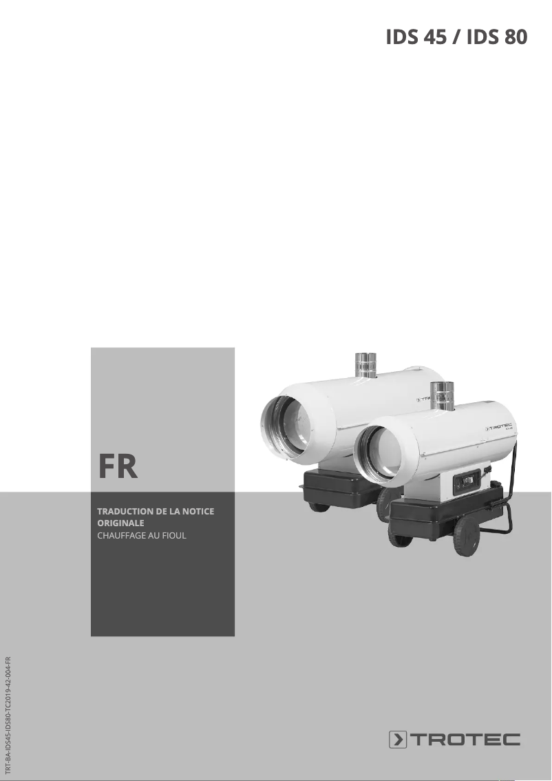 First page image of the manual for IDS 80