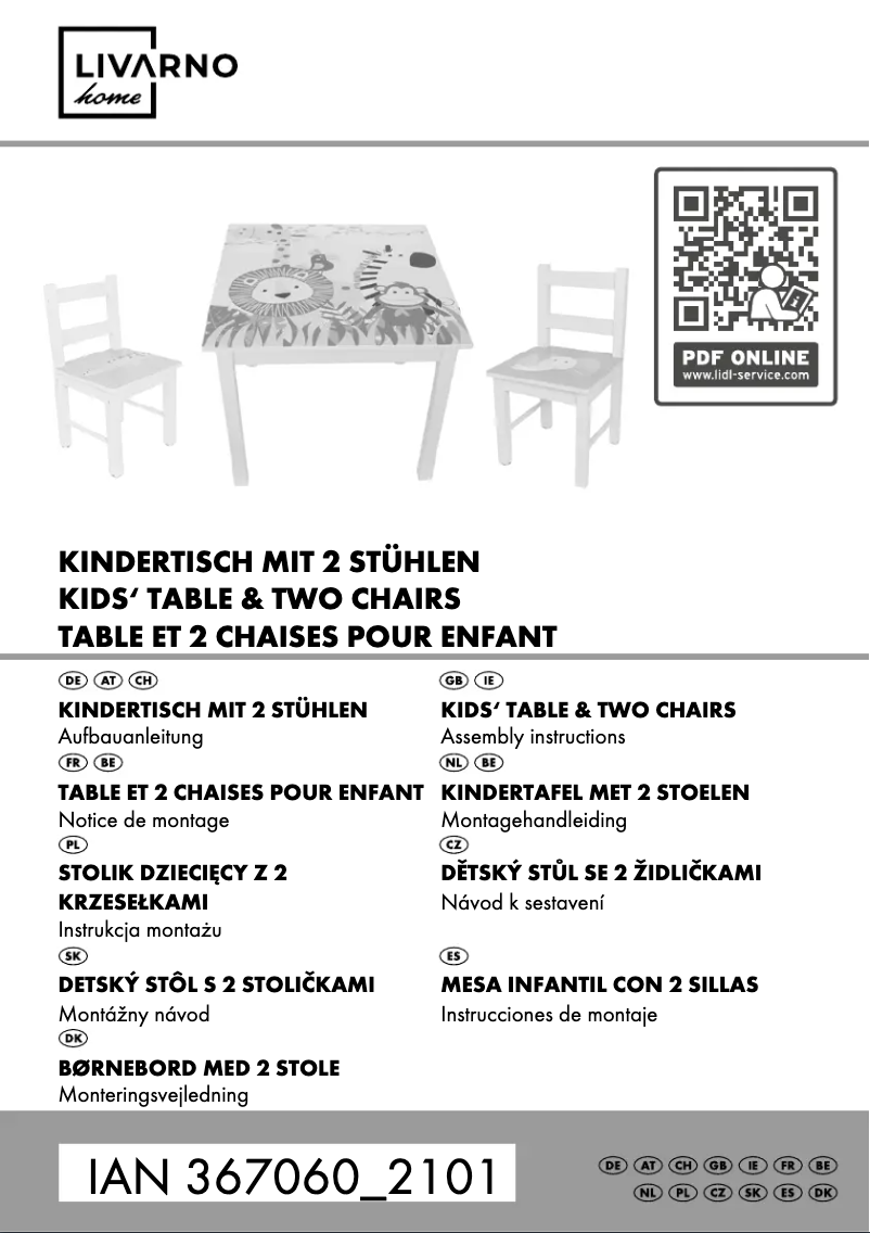 First page image of the manual for IAN 367060