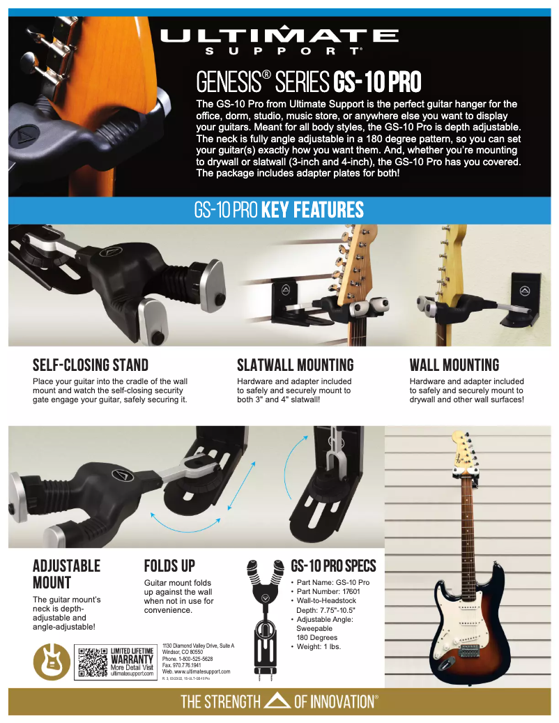 First page image of the manual for GS-10 Pro