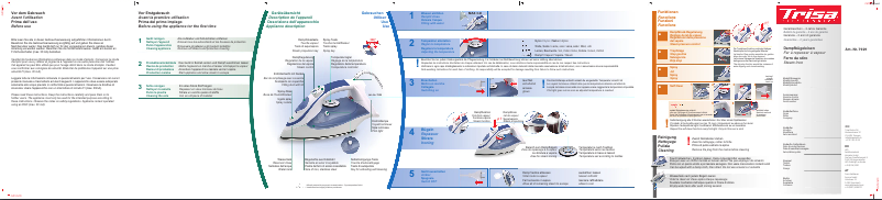 Page 1 of the manual User Manual Trisa Multi Steam 2000