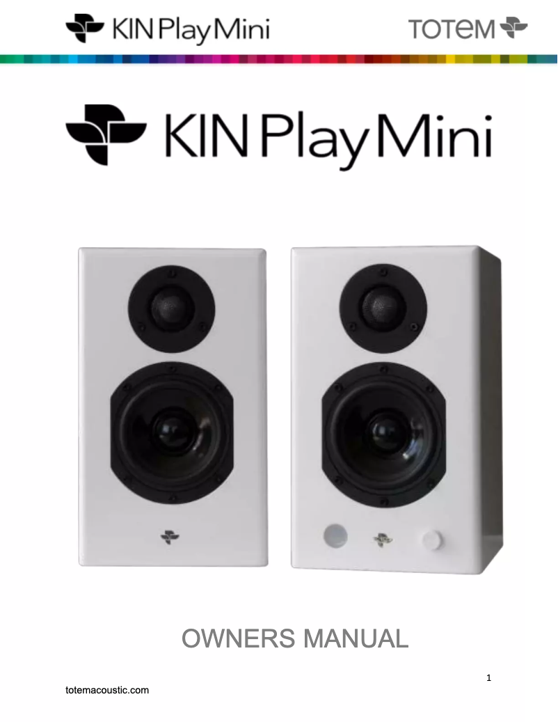 First page image of the manual for KIN Play Mini