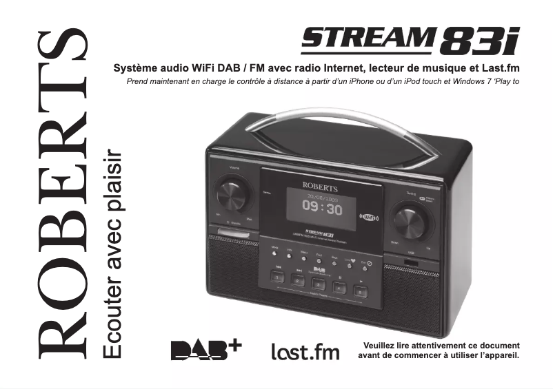 First page image of the manual for Stream 83i