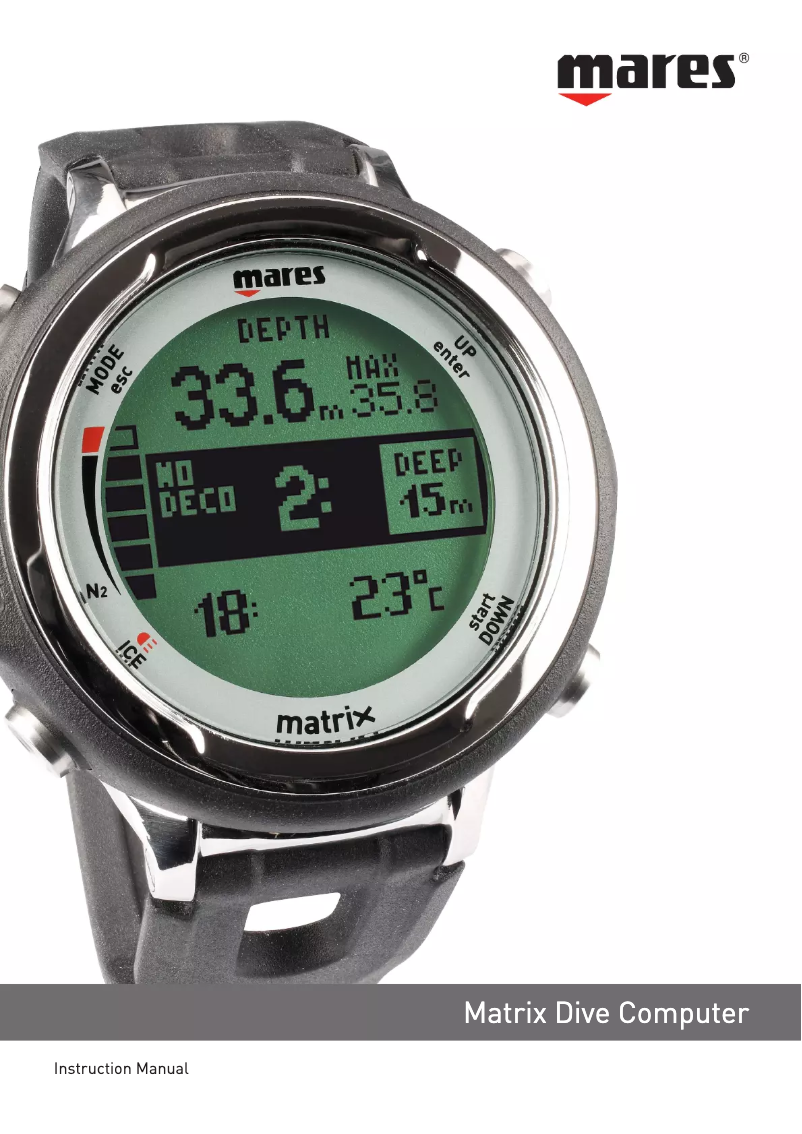 Page 1 of the manual User Manual Mares Matrix