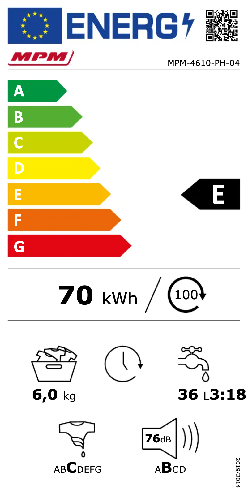 First page image of the manual for MPM-4610-PH-04