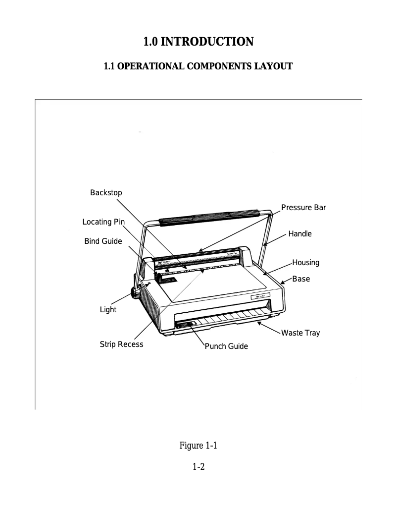 Page 1 of the manual User Manual GBC SureBind System 1
