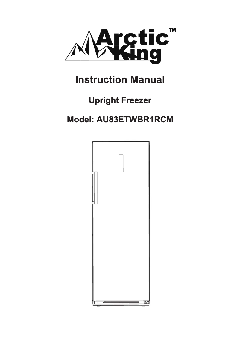 First page image of the manual for AU83ETWBR1RCM