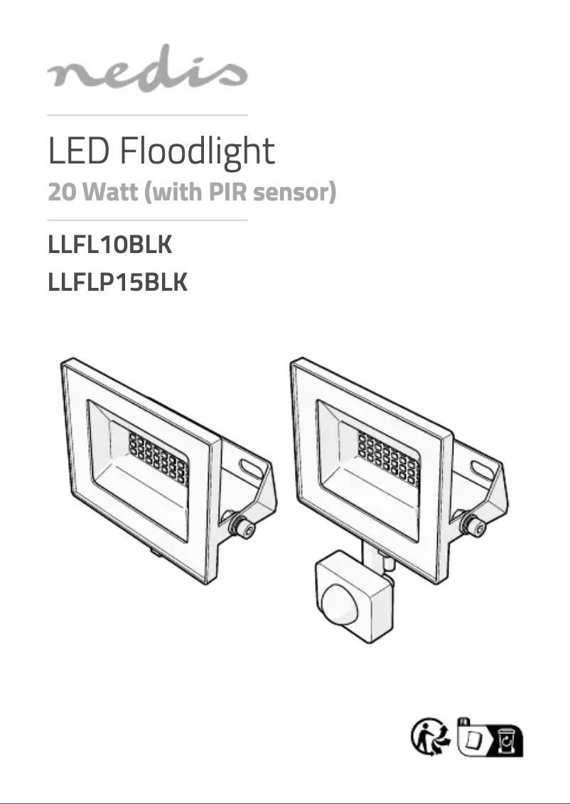 First page image of the manual for LLFLP15BLK