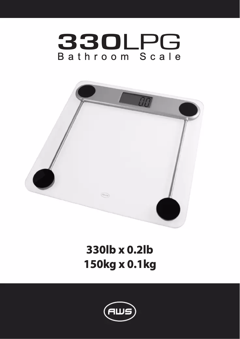 Page 1 of the manual User Manual American Weigh Scales 330LPW