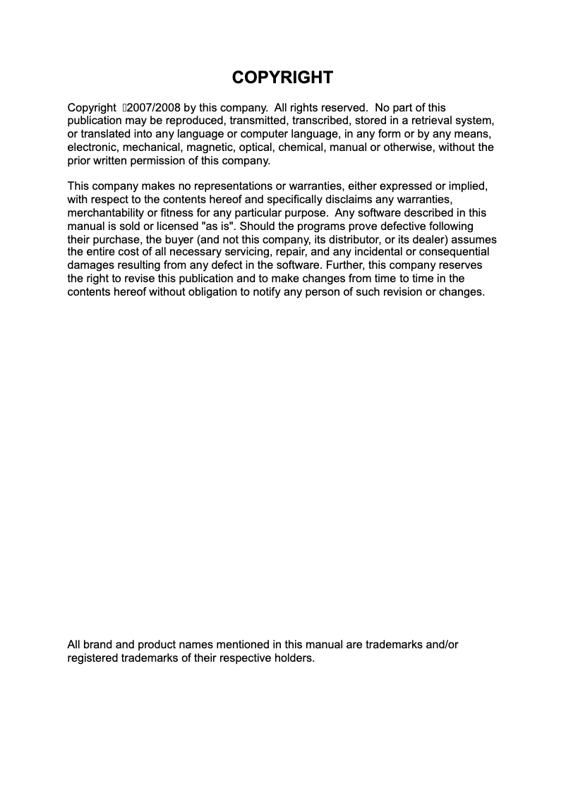 First page image of the manual for EKCOWI200