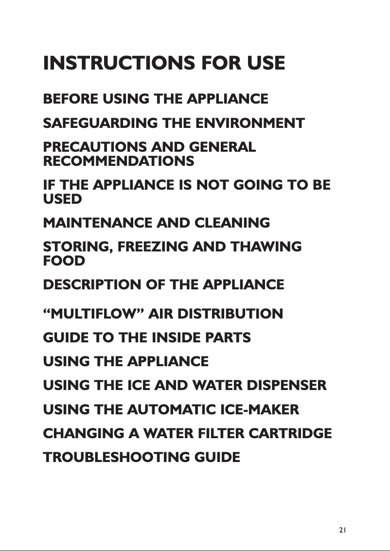 Page 1 of the manual User Manual Smeg FA 720 X2
