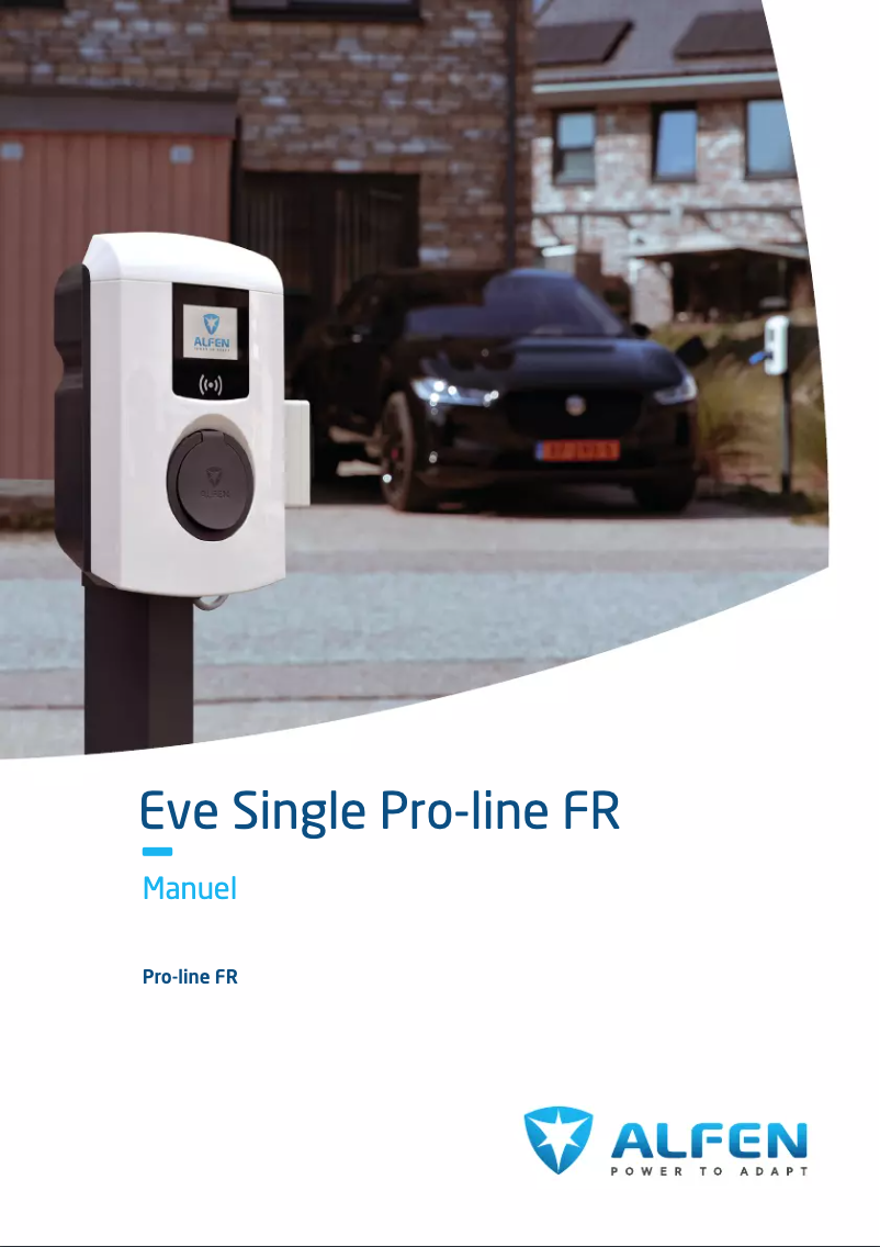 Page 1 of the manual Installation Guide Alfen Eve Single