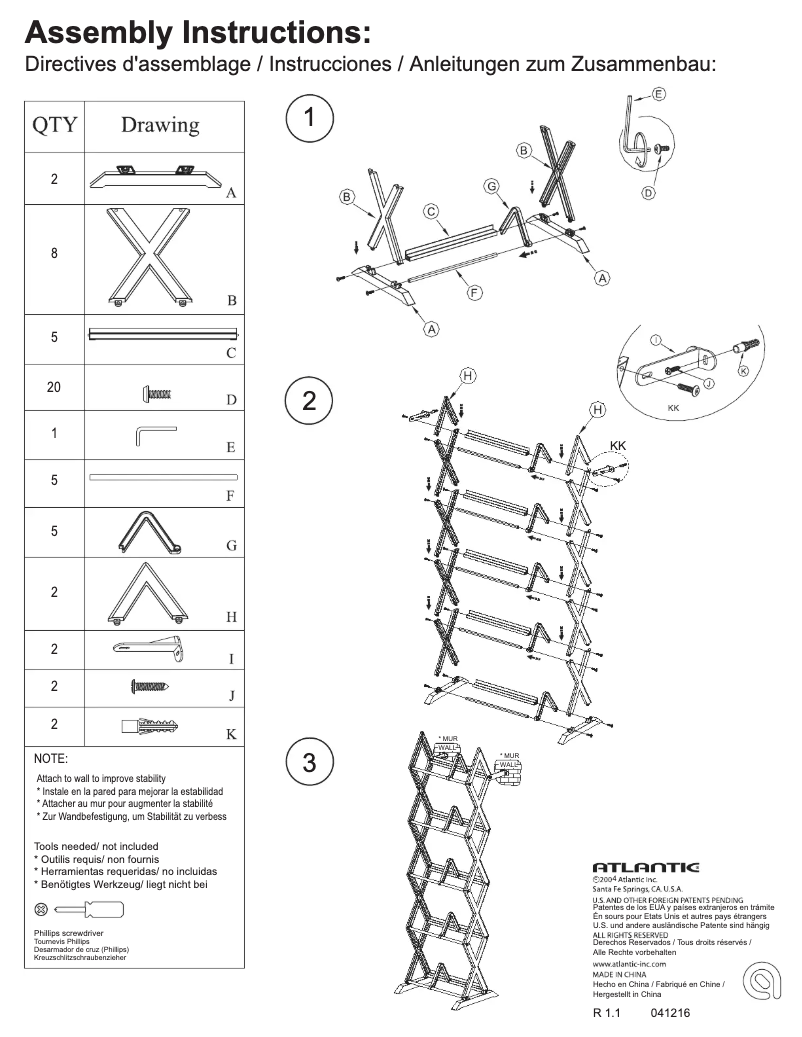 Page 1 of the manual User Manual Atlantic Mitsu