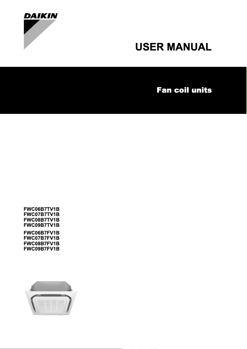 First page image of the manual for FWC08B5TV1B