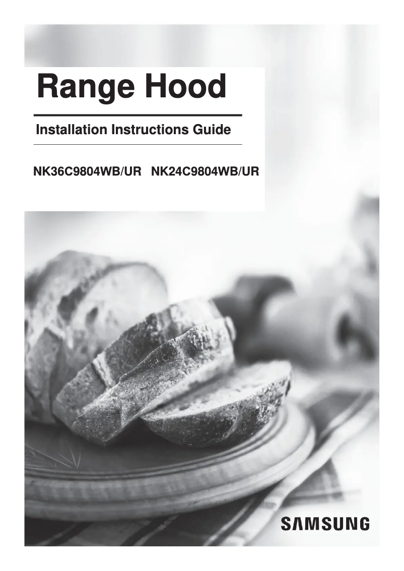 Page 1 of the manual User Manual Samsung NK24C9804WB