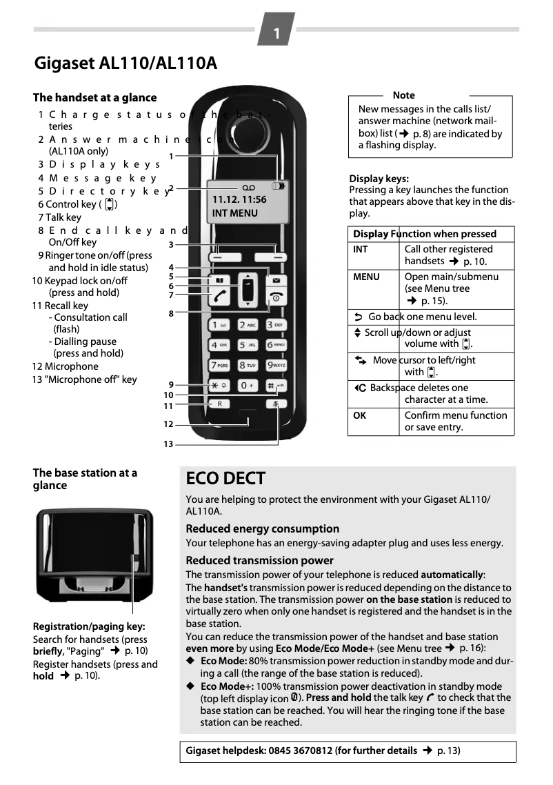 First page image of the manual for AL110