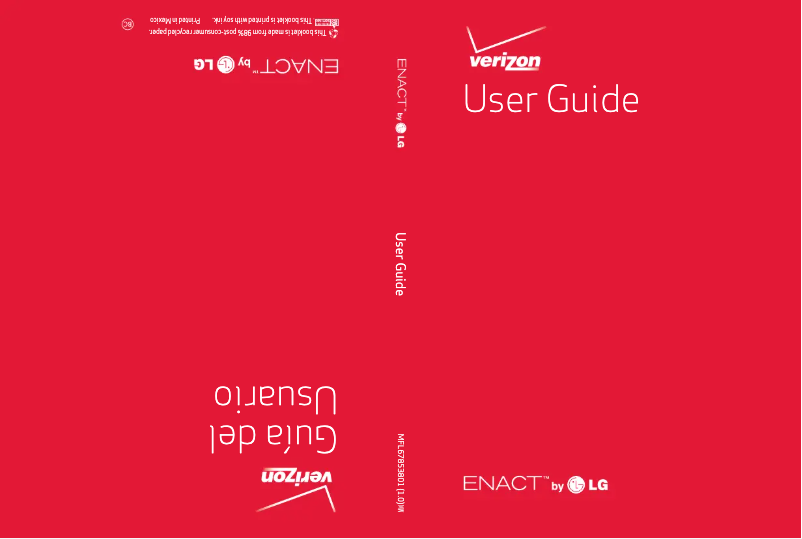 Page 1 of the manual User Manual LG Enact