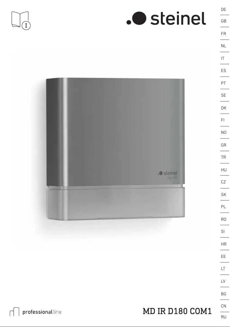 Page 1 of the manual User Manual Steinel MD IR D180 COM1
