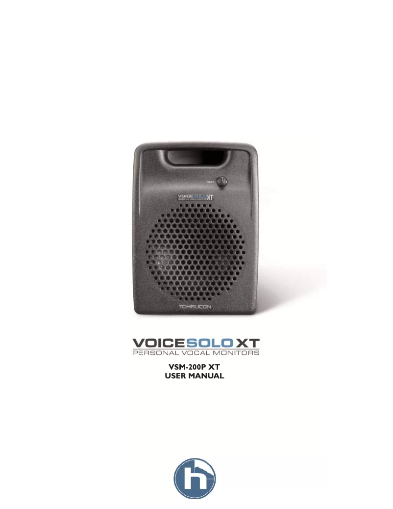 First page image of the manual for VoiceSolo VSM-200P XT