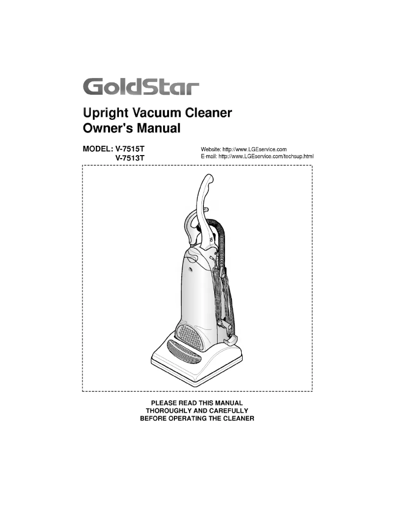 First page image of the manual for V-7515T