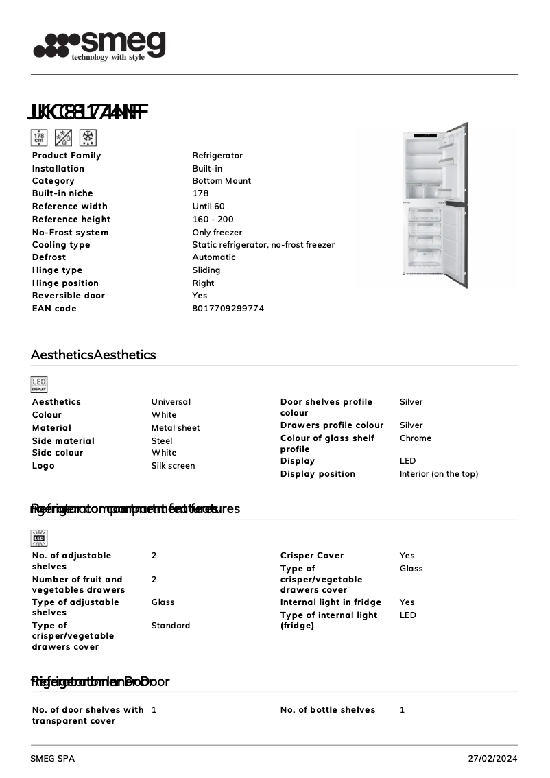 First page image of the manual for UKC8174NF