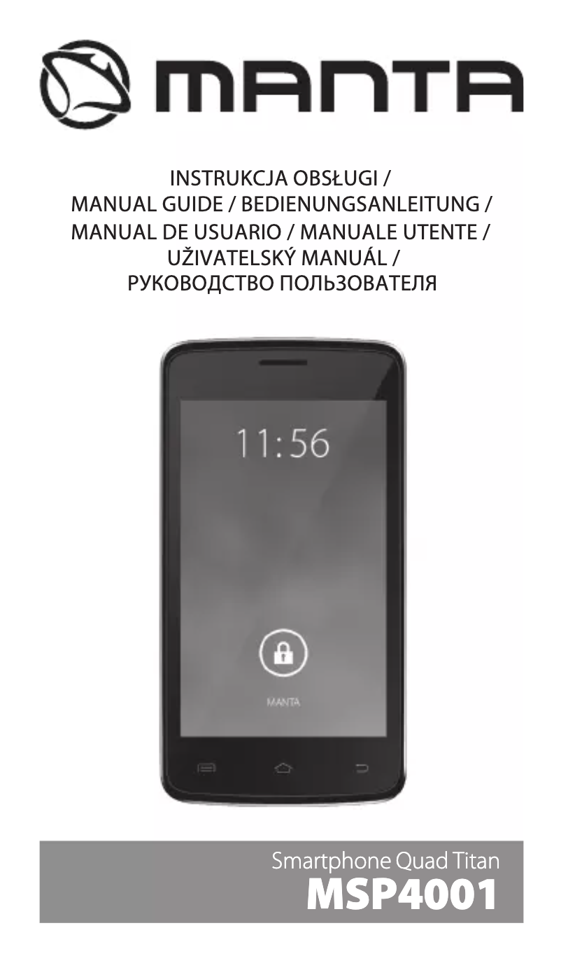 Page 1 of the manual User Manual Manta MSP4001
