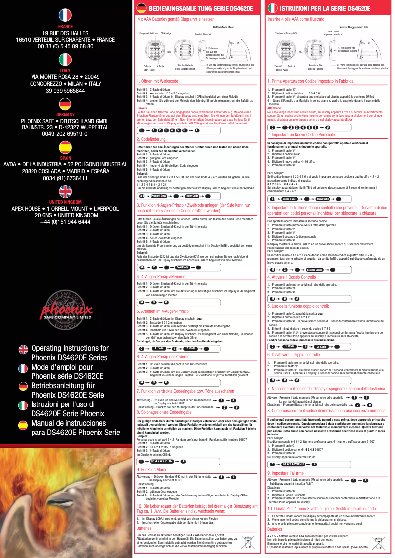 Page 1 of the manual User Manual Phoenix DS4623K