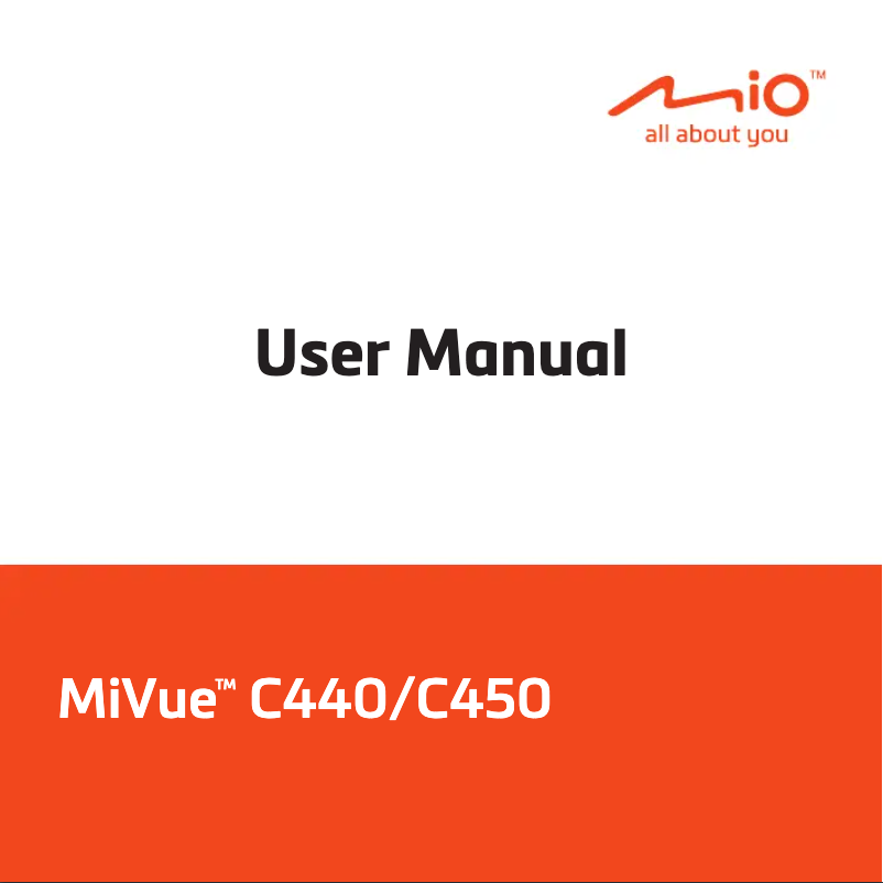 Page 1 of the manual User Manual Mio MiVue C440