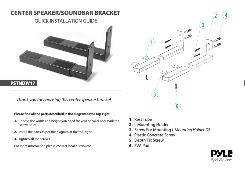 First page image of the manual for PSTNDW17
