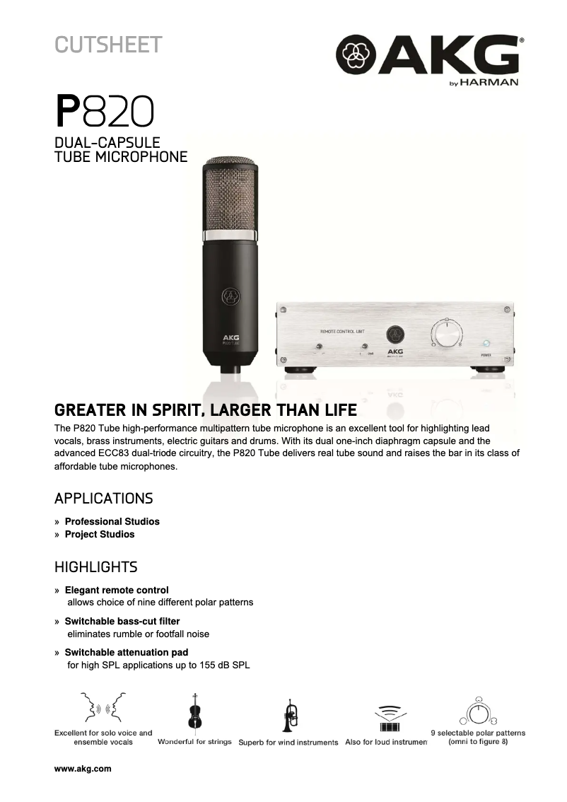 First page image of the manual for P820