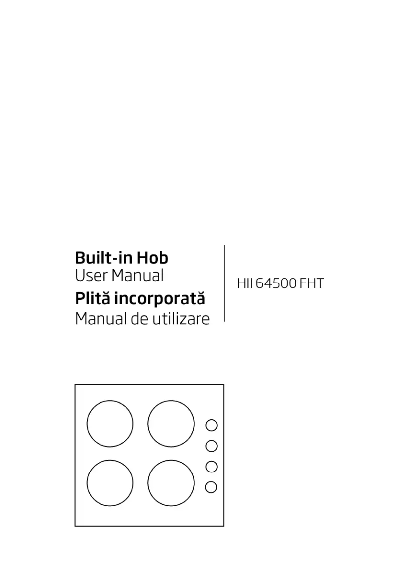 First page image of the manual for HII64500FHT